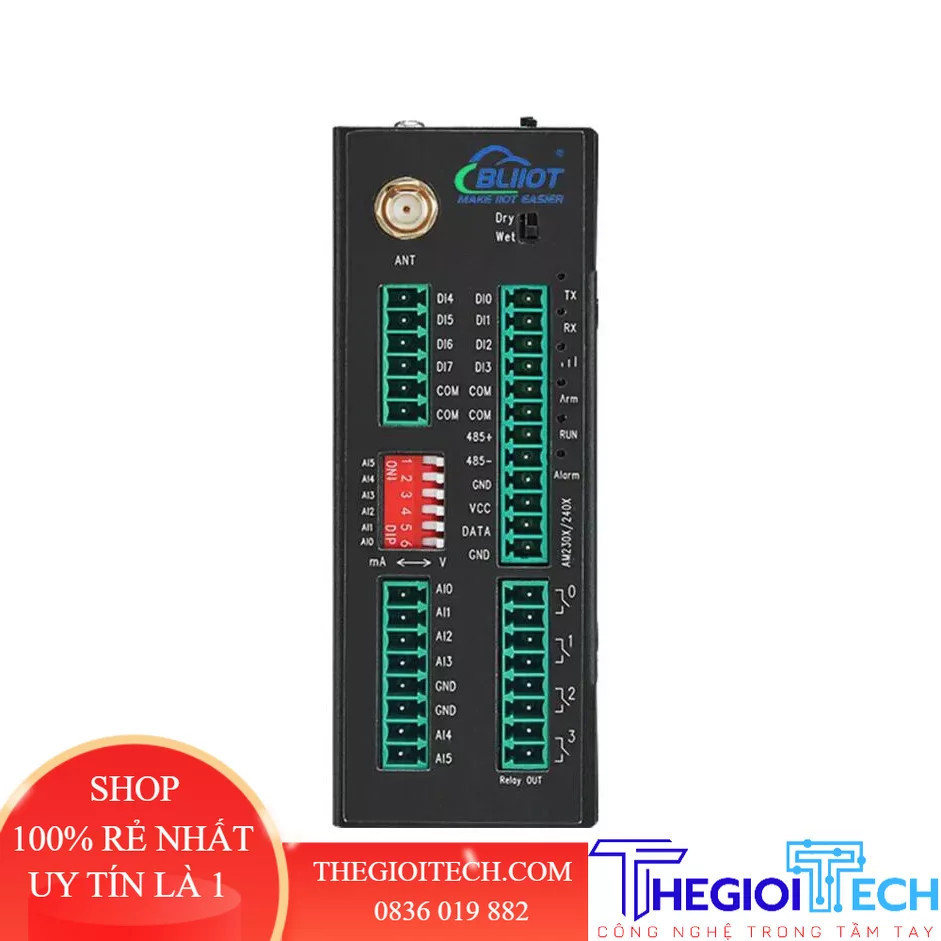 Hệ thống giám sát nhiệt độ Kết nối cổng I/O GSM 3G 4G Điều khiển SMS RTU Cửa mở Cảnh báo mất điện - 2G version