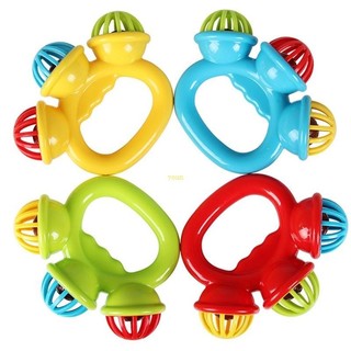 Youn Baby Rattle Bell Handhold Lắc Nhẫn Với 3 Chuông Đồ Chơi Phát Triển Cho Trẻ Sơ Sinh