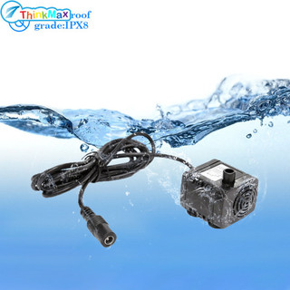 Máy bơm nước Dc 12V Bể cá không chổi than Lưu thông im lặng Máy bơm chìm Dc