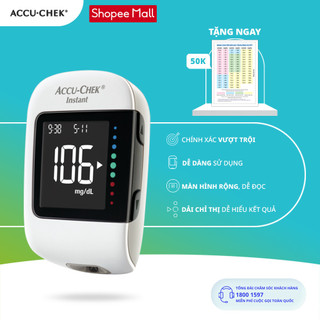 Máy Đo Đường Huyết ACCU-CHEK® Instant Đo Được 4 Loại Mẫu Máu, Có Kết Nối Bluetooth