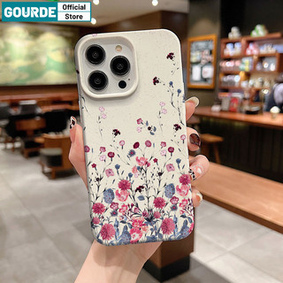 Gourde Ốp lưng Iphone hàn quốc coquette đẹp hoa Họa Tiết Ốp Điện Thoại Silicon Mềm Cao Cấp Chống Sốc Cho Iphone 15 14 12 13 11 Pro Max IP 7 8 Plus Iphon X XS XR XsMax