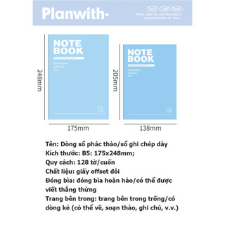 Cuốn sách dày Notebook, Cao -Value Student Sao notebook, Sách trống