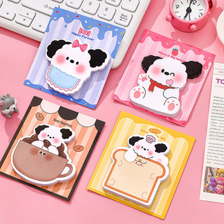 30 tờ hoạt hình dễ thương phong cách chó giấy dán ghi chú học sinh có thể xé giấy ghi chú memo pad