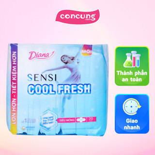 Băng vệ sinh Diana Sensi cool fresh siêu mỏng cánh (20 miếng)