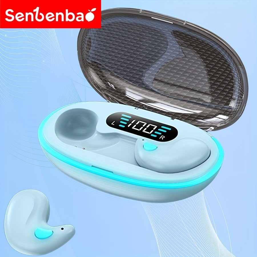 Senbenbao Tai nghe ngủ X55 Tai nghe làm việc mini không dây TWS Tai nghe với Microphone | BigBuy360 - bigbuy360.vn