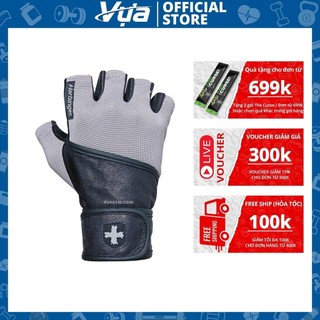 Găng tay harbinger - classic wristwrap gloves - hỗ trợ tập gym chuyên nghiệp, bảo vệ cổ tay, chính hãng