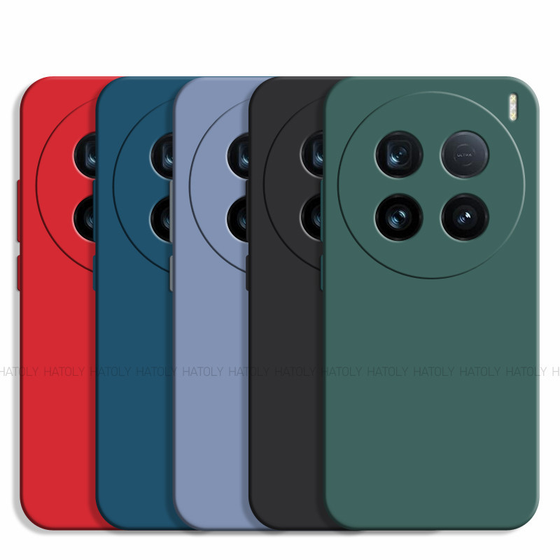 Dành Cho Vivo X100 Siêu Lỏng Silicon Vivo X100Ultra Matte Cover Chống Sốc Camera Bảo Vệ Ốp lưng Cho 