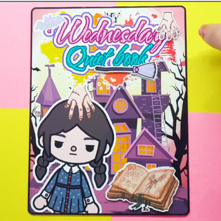 Học liệu ngôi nhà búp bê bằng giấy của công chúa tocaboca cắt dán thủ công đồ chơi của bé gái Wednesday quite book