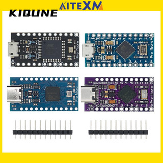 Kiqunemini / type-c / micro usb pro atmega32u4 mô-đun 5v / 16mhz với đầu nối 2 hàng, thích hợp cho arduino