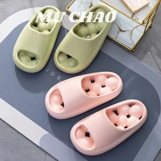 Cặp đôi mùa hè ở nhà chống trượt khử mùi tắm rỗng rò rỉ dép khô nhanh cho nữ