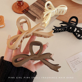 Retro Cá Mập Kẹp Lớn Mờ Nhiều Kẹp Có Ruy Băng Lấy Kẹp Phụ Kiện Tóc Thời Trang Bé Gái Quà Tặng