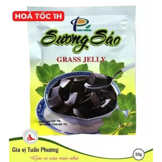 Bột thạch sương sáo đen/ trắng tuấn phương 50g