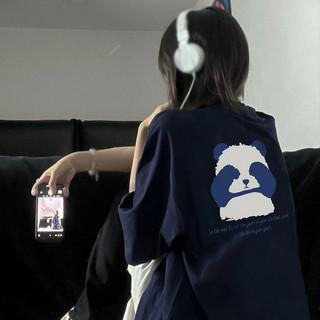 NRVP 100% Cotton Tay Ngắn Oversize Unisex Áo Thun Plus Size Người Phụ Nữ Tee Baggy Hoạt Hình Áo