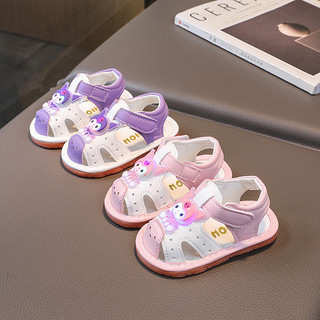 Dép Rọ/ Sandal Tập Đi Cho Bé gái gắn hình Koromi dễ thương  Có Kèn Đế Mềm Chống Trơn Trượt  Lê Anh Anh (2402)
