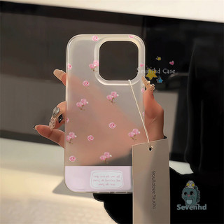 Mini Hoa Dễ Thương Thời Trang Tương Thích Cho iPhone 15 11 12 13 14 Pro Max X Xr Xs Max 7 8 6s Plus SE 2020 Ốp Điện Thoại Siêu Mỏng Mờ TPU Trong Suốt