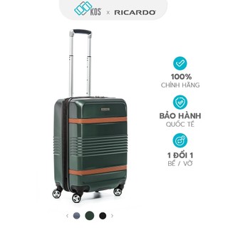 Vali ricardo park west size 20, nhựa polycarbonate thương hiệu mỹ