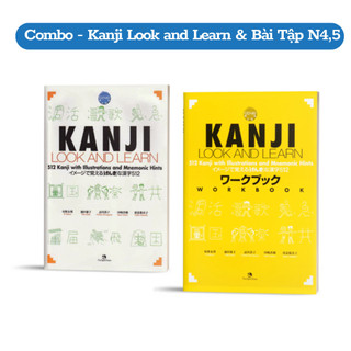 Sách - combo kanji look and learn - 512 chữ kanji bản dịch tiếng việt