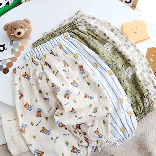 Bán Chạy Phong Cách Mới Nhật Bản Mùa Hè Hàn Quốc Phong Cách Mới In Hình Gấu Bé Mỏng Rời Bloomers Bé Trai Quần Chống Muỗi Bé Gái Trẻ Em Quần Điều Hòa Không Khí Quần Dài
