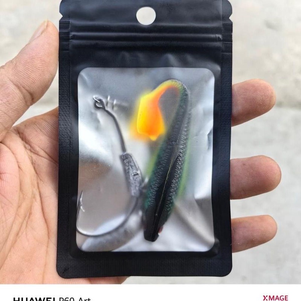 Combo mồi mềm cá lóc NFF + luoi móc mồi mềm