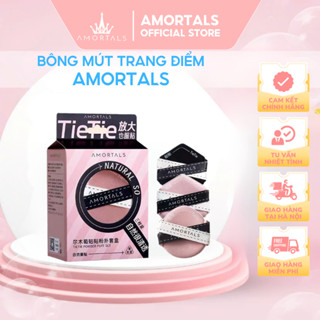 Set 3 Mút AMORTALS Hồng Đen Siêu Mềm Tán Kem Nền Kem Che Khuyết Điểm Tiện Lợi Không Ăn Phấn Đặc Biệt