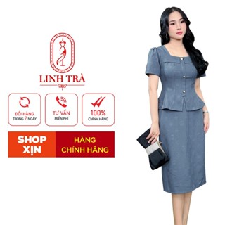 Đầm Trung Niên [ Linh Trà ] ( LT 3154 ) Bigsize Màu Sắc Trẻ Trung Tươi Sáng Họa Tiết Sang Trọng Đi Tiệc Cho Bà Cho Mẹ