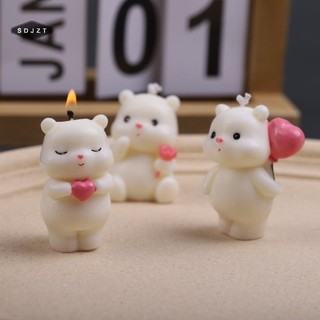 < SDJZT > Khuôn Silicon Gấu Dễ Thương Khuôn Gấu Làm Nến DIY Khuôn Bánh Trang Trí Hương Liệu Thạch Cao Khuôn Xà Phòng Khuôn Bán