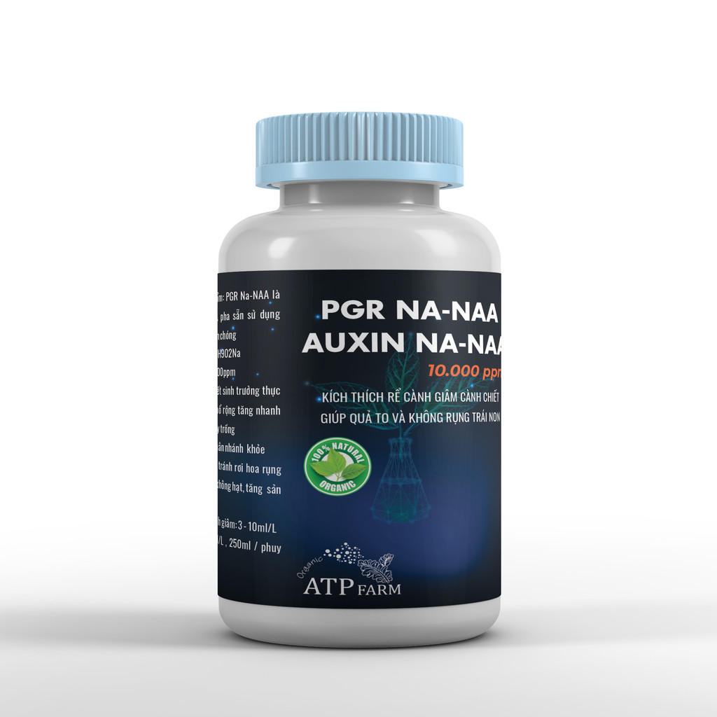 ATP Farm : PGR NA - NAA Auxin NaNAA dạng nước pha sẵn, hỗ trợ siêu kích rễ điều hoà tăng trưỡng thực