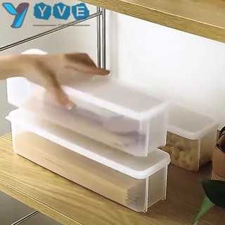 Hộp đựng mì Spaghetti YVE, trong suốt có CoverKitchen Hộp bảo quản ngũ cốc, Hộp đựng thực phẩm di động gia đình 4 màu Phụ kiện nhà bếp