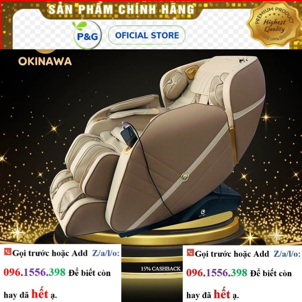 Ghế massage toàn thân OKINAWA REGAL 3000 - Siêu phẩm ghế massage toàn thân sale