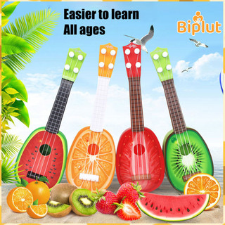 Đồ chơi đàn Ukulele BIPLUT Mô phỏng đáng yêu Ukulele bốn dây trái cây ABS cho gia đình