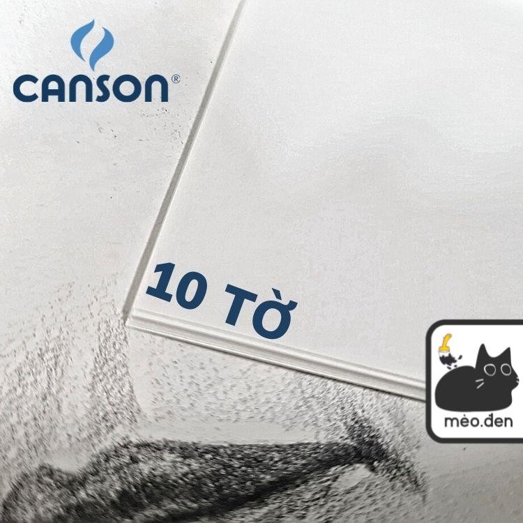 Giấy vẽ CANSON Hàn 110gsm vân ngang vẽ hình hoạ, chân dung - Họa Cụ Hakuart