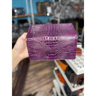 Ví 2 Gấp Da Cá Sấu Gai Chính Hãng Thương Hiệu 2DO LEATHER 19.5*9.5*2