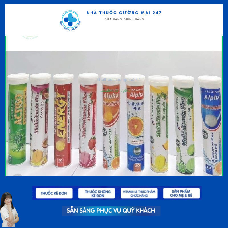 Viên sủi vitamin c siêu ngon nhiều vị dễ uống đậm đà chính hãng