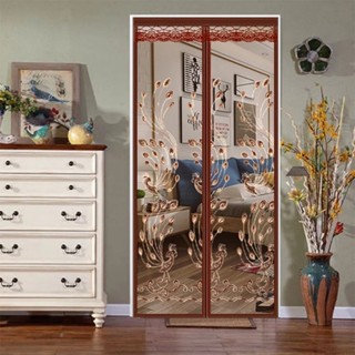 Rèm lưới chống muỗi có nam châm dán tự động,Rèm cửa chống muỗi velcro bền bỉ, cửa màn hình từ tính tự hấp thụ