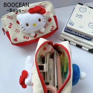 Túi đựng bút BOOCEAN, Túi văn phòng phẩm dung tích lớn nhiều lớp, Bút chì mèo KT đa chức năng dành cho học sinh