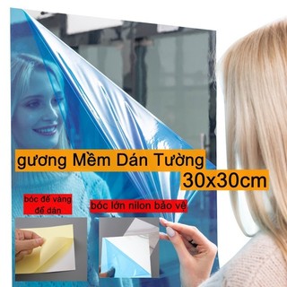 Gương Dán Tường Gương Dẻo Dán Nhà Tắm Gương toàn thân chống vỡ - dán tủ quần áo - gương mềm chống vỡ