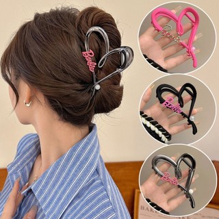 Barbie thư tình kẹp tóc cho nữ lưng đầu cá mập lớn kẹp tóc ngọt ngào phụ kiện
