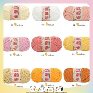 Sợi vải dày dặn, chuyên móc thảm, túi xách, giày dép, đồ decor, bảng màu phong phú 100g (Mã 24 đến 39)