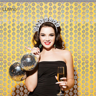 Luimo Mới Châu Âu DISCO Bóng Trang Trí Tiệc DISCO Gương Bóng Phụ Kiện Tóc SBS