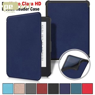 Máy đọc sách điện tử PEARLVN 6 inch, Vỏ Folio thông minh bằng da PU tự động ngủ / đánh thức, Vỏ bảo vệ chống sốc siêu mỏng mềm chuyên nghiệp cho KoBo Clara HD 2018