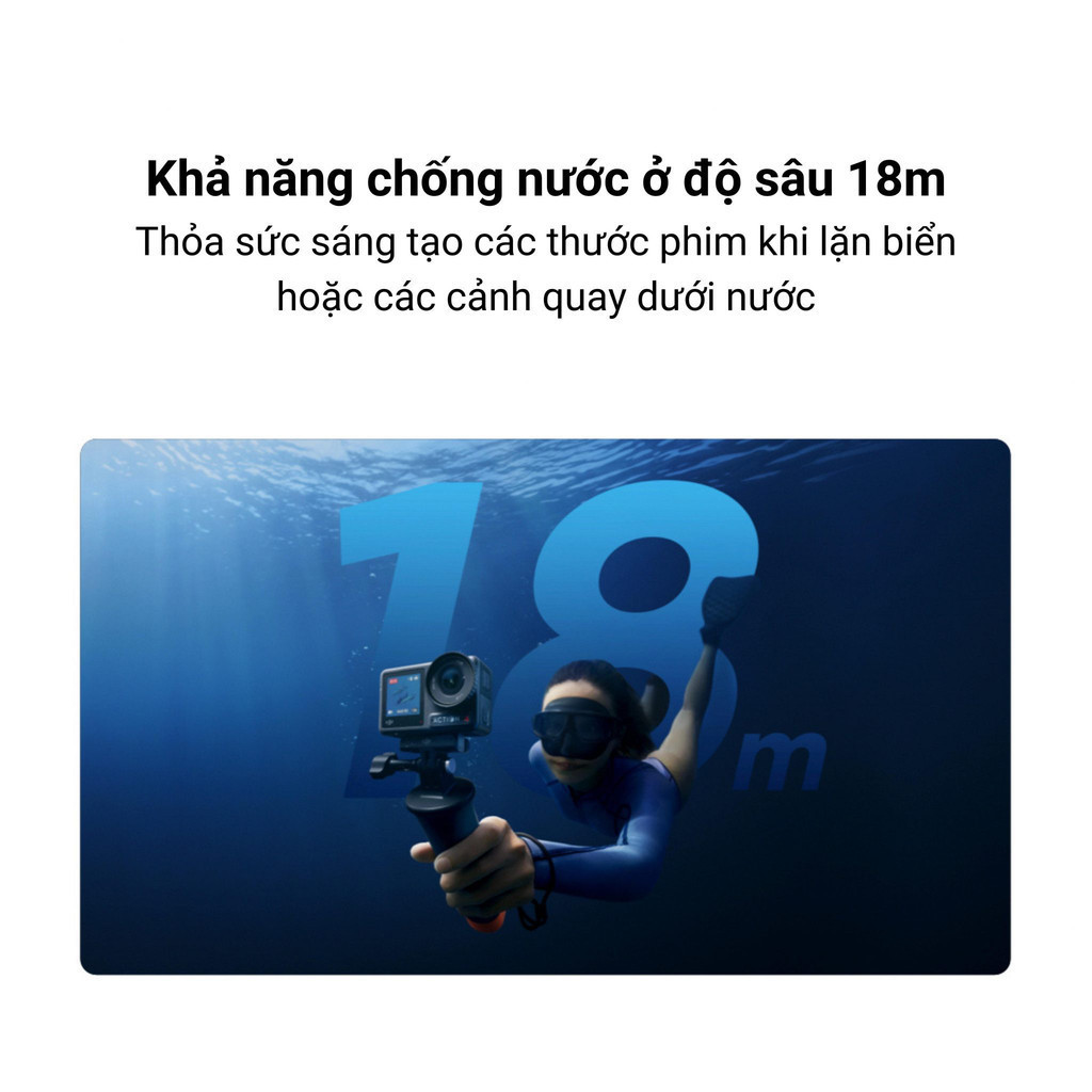 Camera hành động DJI Osmo Action 4 máy quay hành trình 4K 120fps, góc siêu rộng | BigBuy360 - bigbuy360.vn