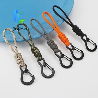 GOFIDIN Dây Paracord, Móc khóa dệt bện chống mài mòn cường độ cao, Móc chai nước đa chức năng Ổn định Dây dù chống thất lạc Carabiner khẩn cấp