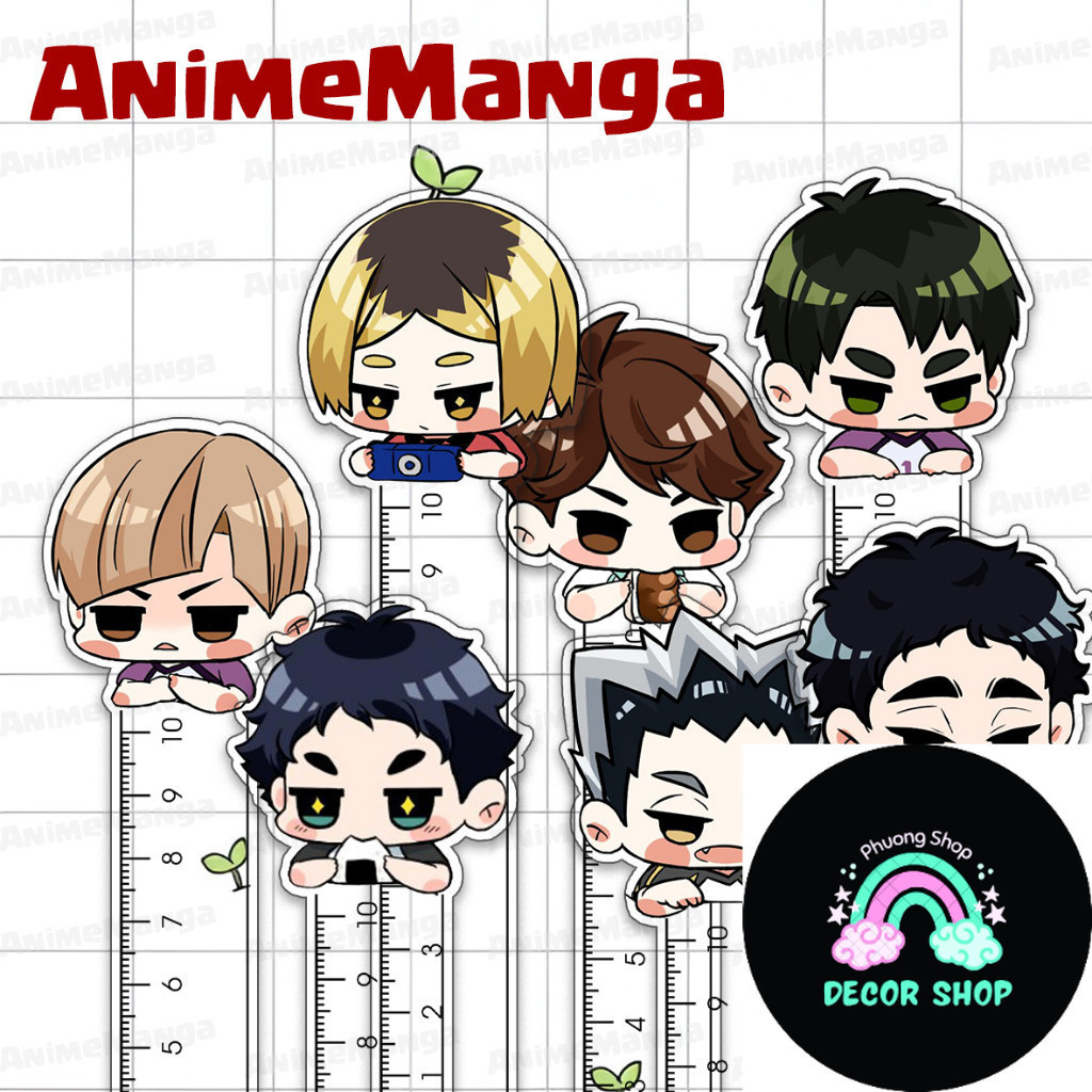 Bóng Chuyền Junior Thước Kẻ Haikyuu Hyuga Shoyo Kageyama Tobio Thước Kẻ 10cm In Theo Yêu Cầu