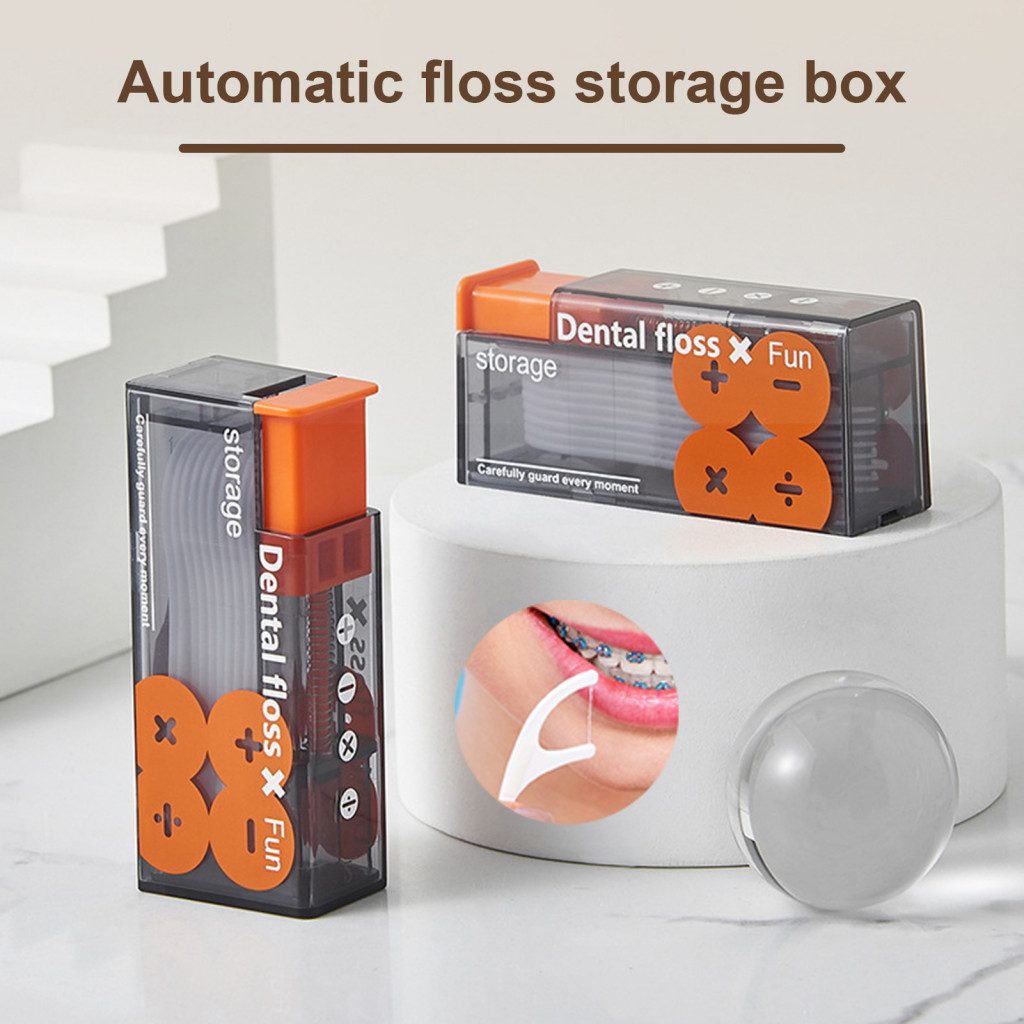Press Floss Pick Box Dụng cụ sắp xếp bóng nha khoa có chiều cao hợp lý Hộp đựng bóng di động giữ cho răng miệng của bạn Dụng cụ đánh bóng gọn gàng và sắp xếp khi di chuyển cho du lịch