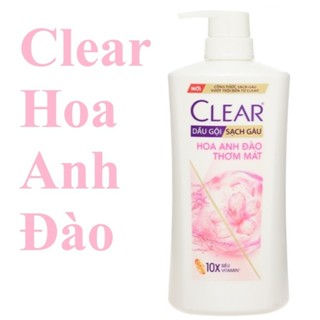 (Mẫu Mới) Dầu Gội Clear Hoa Anh Đào Thơm Mát Sạch Gàu chai 630g