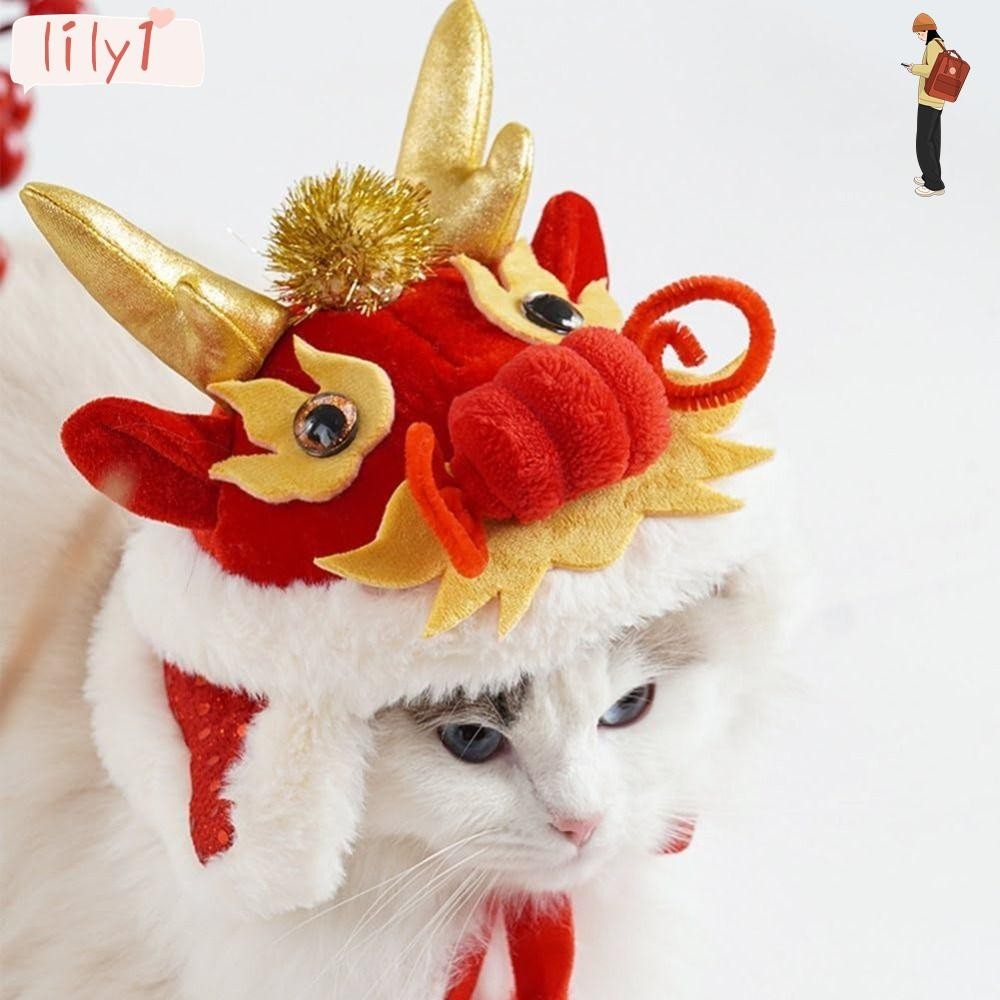 Lily Pet Dragon Hat, Phong Cách Năm Trung Quốc Trang Phục Động Vật Mèo