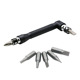 Cờ lê ổ cắm đầu đôi Mini cờ lê hình chữ L 7 hình cờ lê 6.35 gió đầu tuốc nơ vít kết nối tay cầm