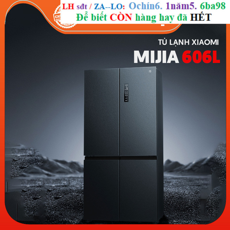 Rẻ Tủ lạnh 4 cánh Inventer Xiaomi Mijia 606L – Có ion khử khuẩn, cấp đông nhanh chóng