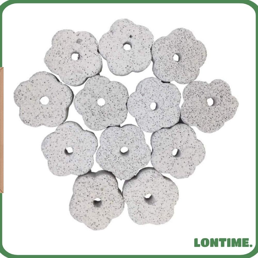 Lontime 12 Chiếc Động Vật Nhỏ Lava Bites, Đá Núi Lửa Thực Tế Hamster Nhai Đồ Chơi, Răng Tập Thể Dục Màu Trắng Chắc Chắn Hình Dạng Của Mận Răng Hàm Đá