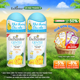 Combo 2 lăn khử mùi Enchanteur Gentle Charming 50ml